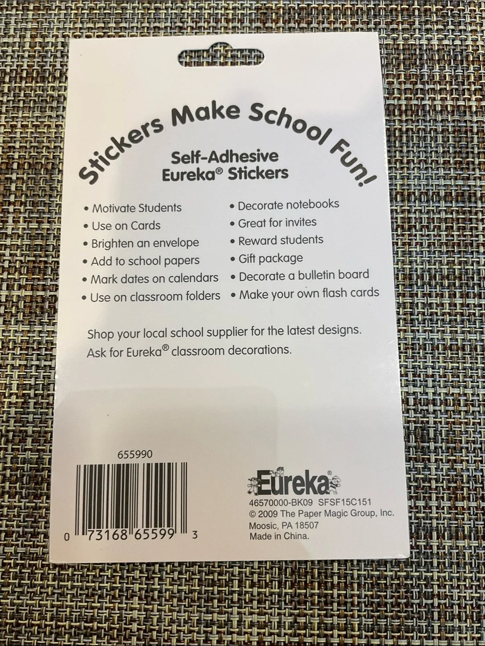 3 sticker gift packages.